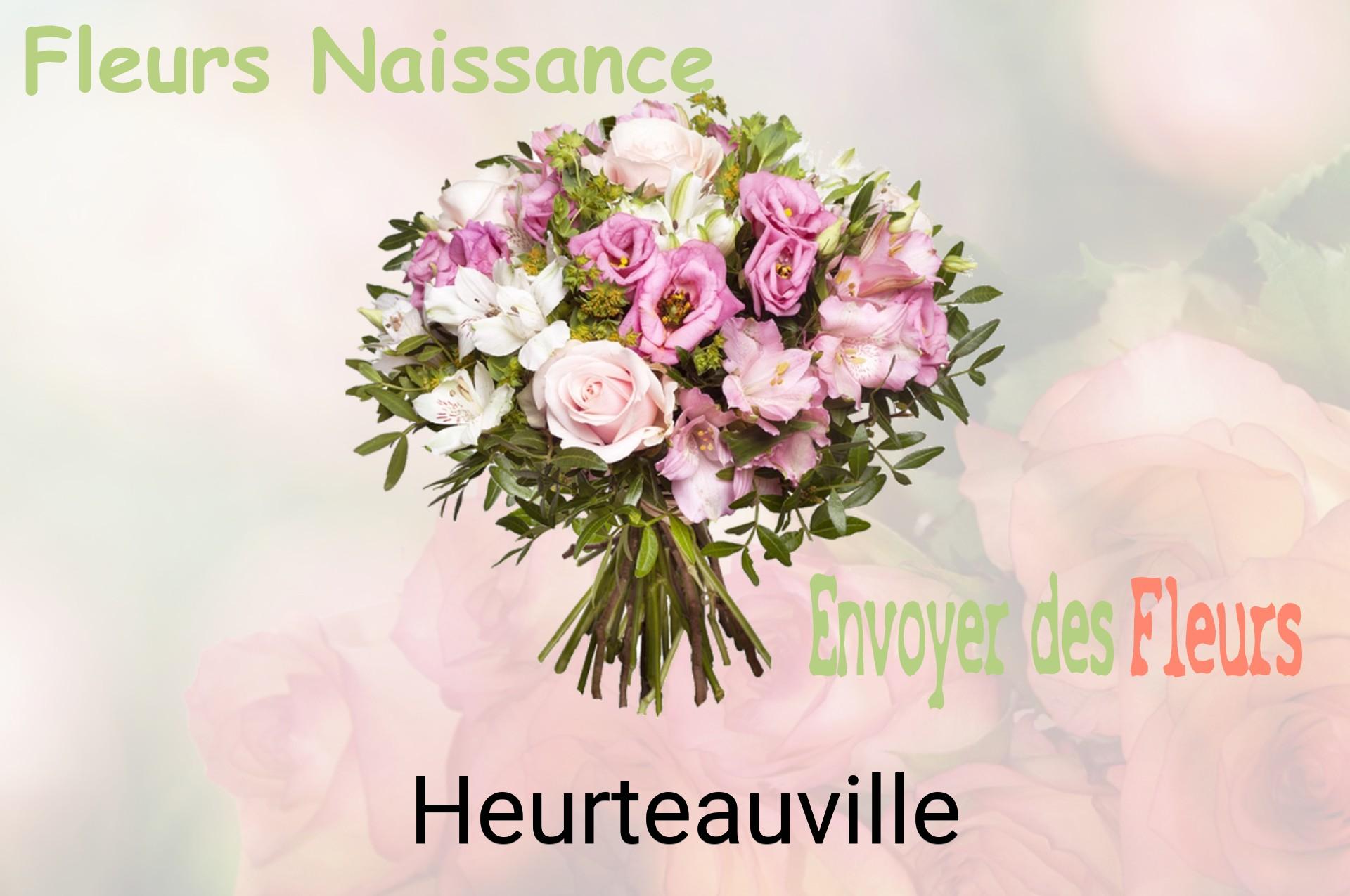 Bouquet de fleurs de naissance livré à Heurteauville